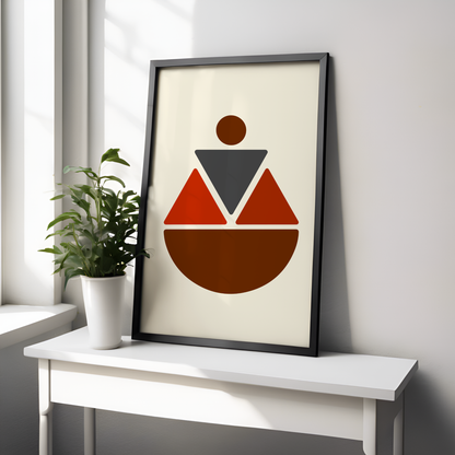 Soft Triangles - Kappa Inspired Modern Wall Art (Digital Download)