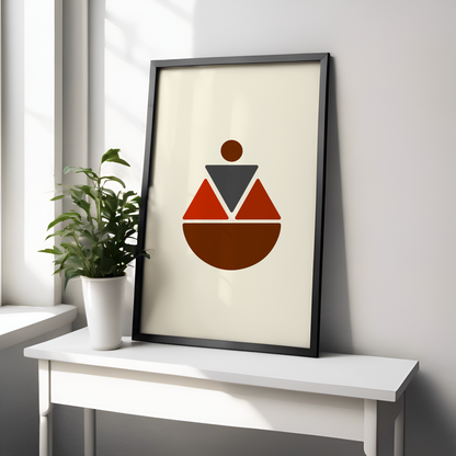 Soft Triangles - Kappa Inspired Modern Wall Art (Digital Download)