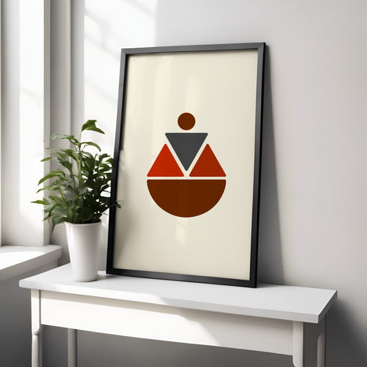 Soft Triangles - Kappa Inspired Modern Wall Art (Digital Download)