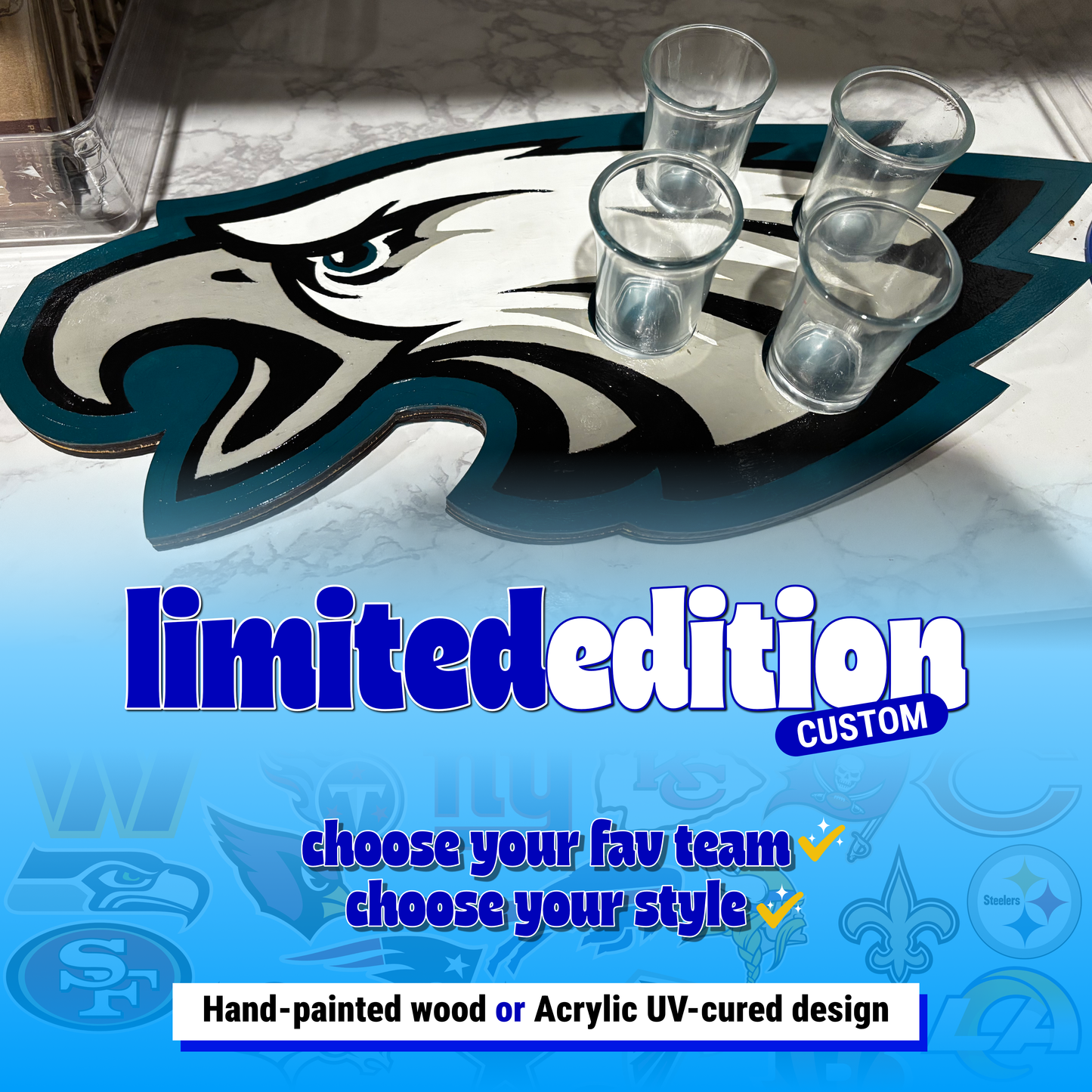 Custom Logo Shot Holder Tray