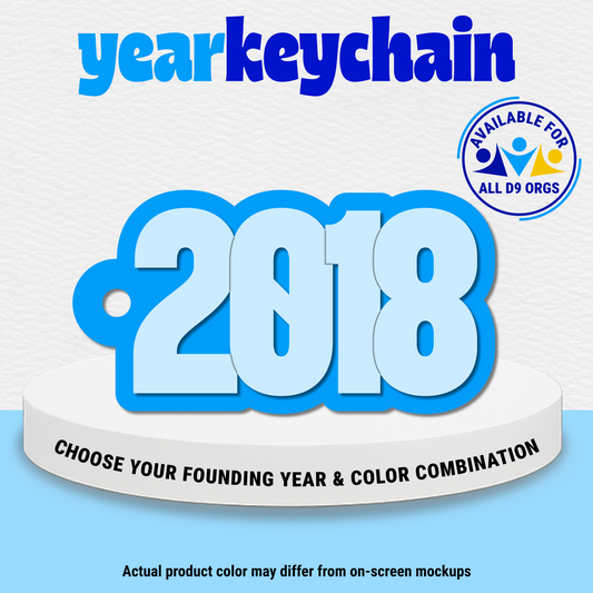Custom Founding Year Keychain
