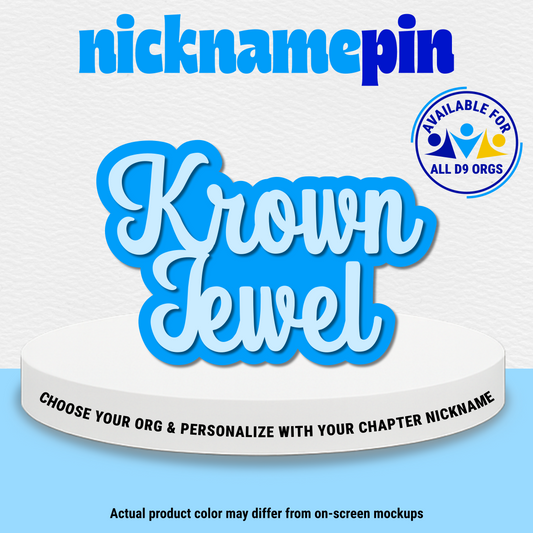 Custom Chapter Nickname Pin (Moniker only)