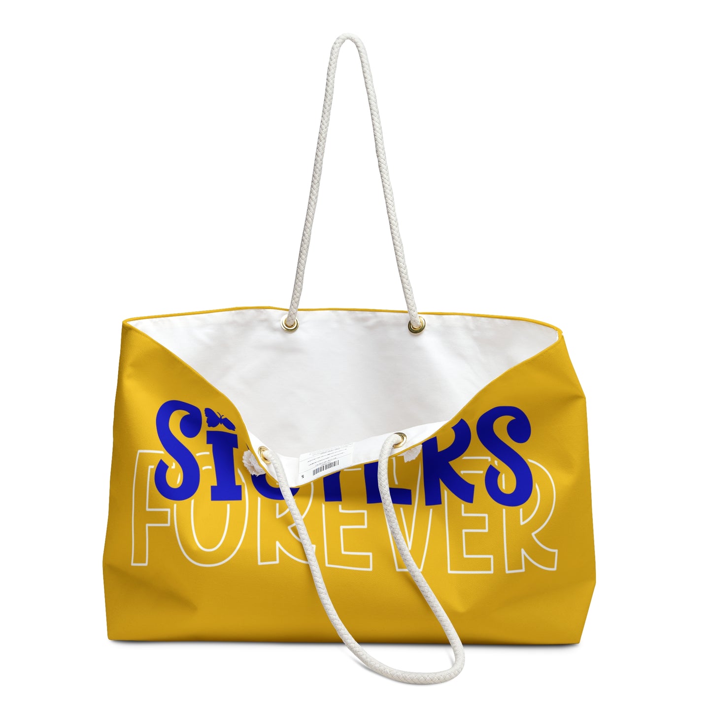 Sisters Forever Weekend Travel Bag | Royal Blue and Gold