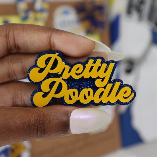 Pretty Poodle Lapel Pin