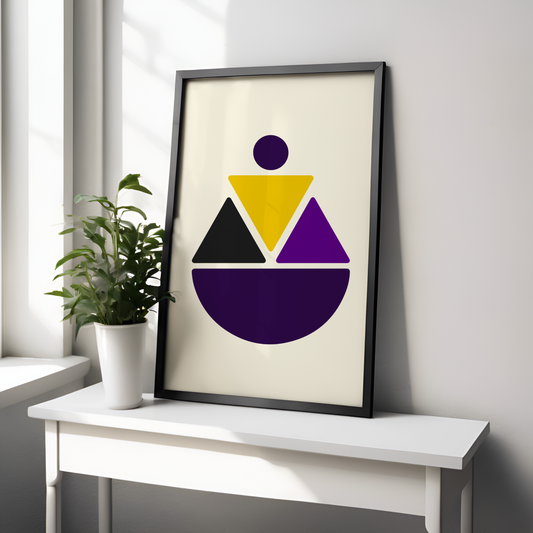 Soft Triangles - Que Inspired Modern Wall Art (Digital Download)