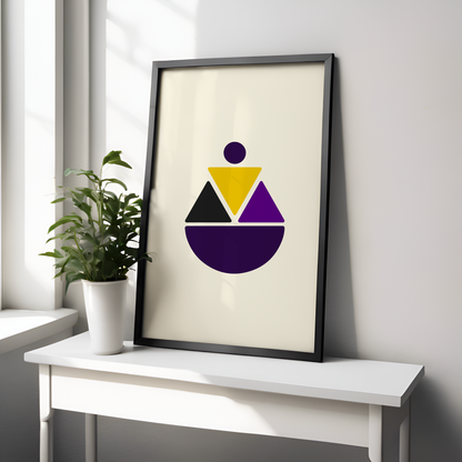 Soft Triangles - Que Inspired Modern Wall Art (Digital Download)