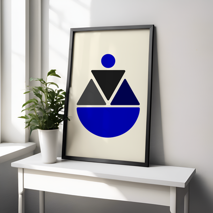 Soft Triangles - Sigma Inspired Modern Wall Art (Digital Download)