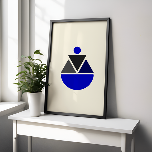 Soft Triangles - Sigma Inspired Modern Wall Art (Digital Download)
