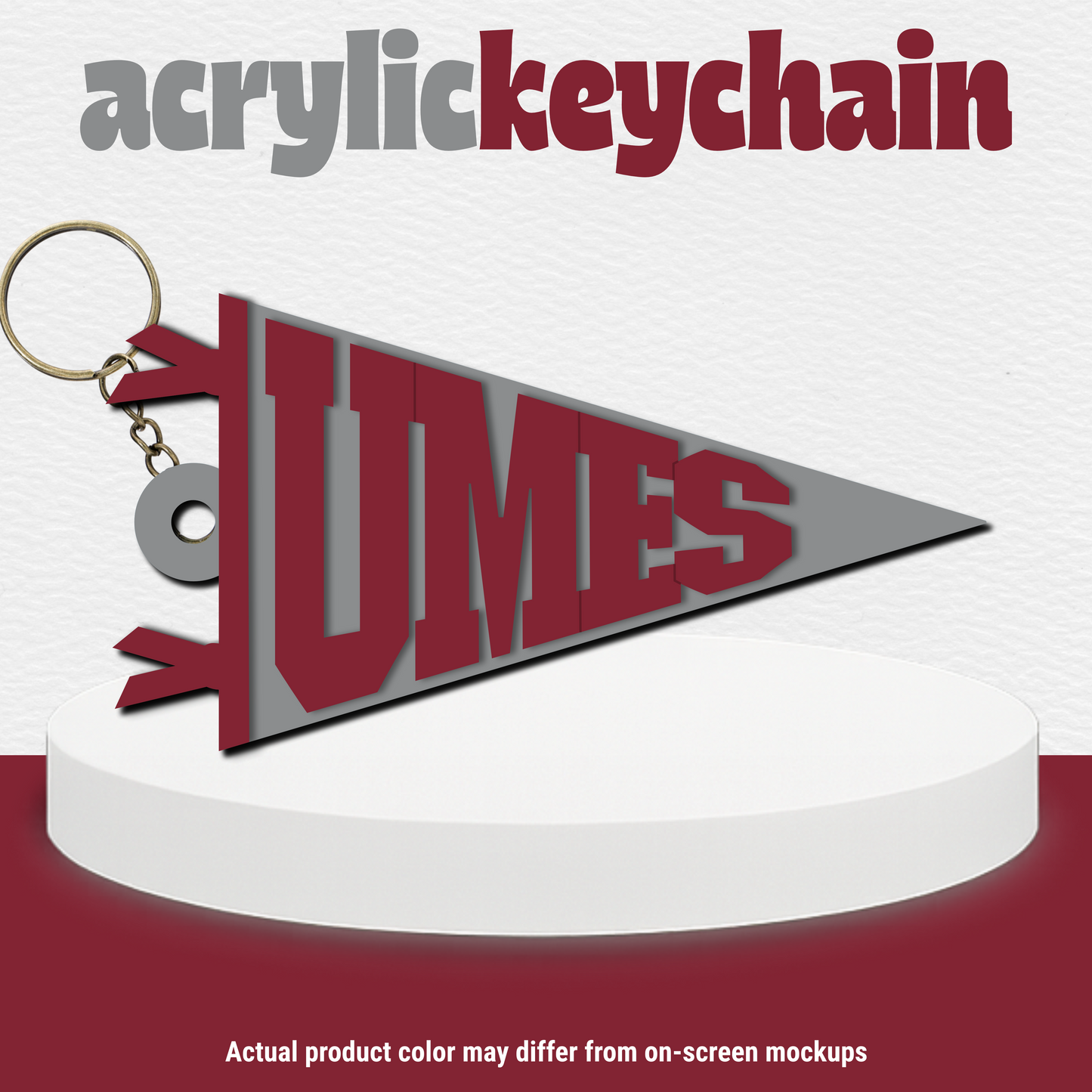 Maryland HBCUs Pennant Acrylic Keychain | Choose your school