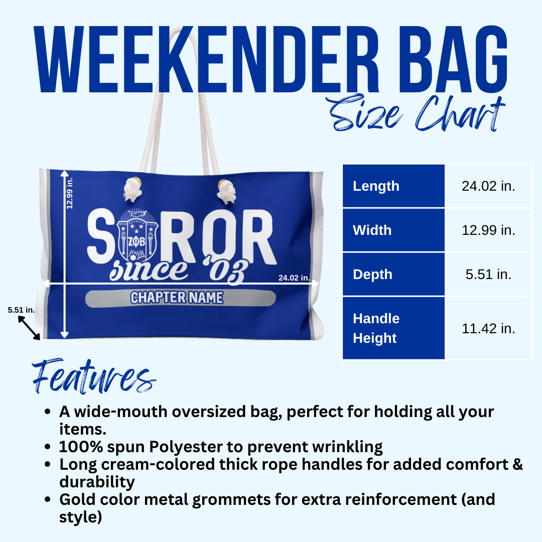 Rep your year XL Zeta Weekend Bag