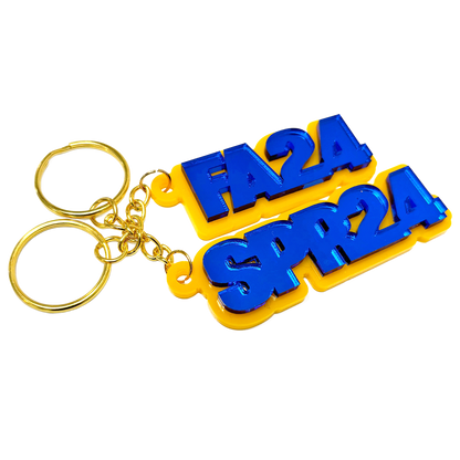 Custom Crossing Semester Keychain- Group Orders 5+